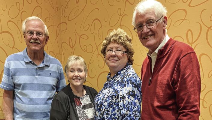 TSHL members representing the Brazos Valley Area Agency on Aging (AAA) region were (L-R): Scott Christianson, Leon County; Connie Clements, Grimes County; Gail Huffine, Leon County; Dr. David Hackethorn, Brazos County. COURTESY PHOTO BY CONNIE CLEMENTS