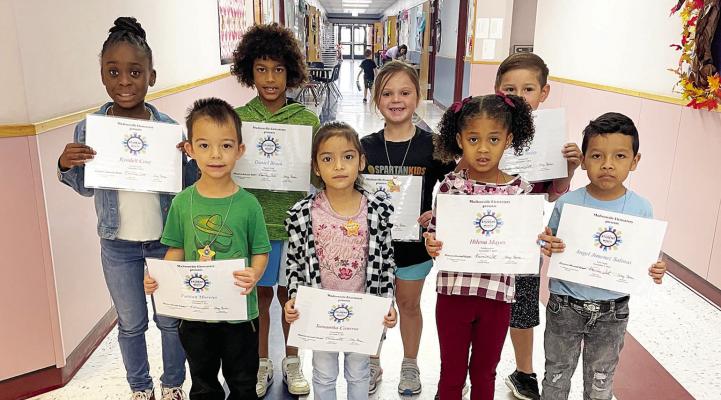 ELEMENTARY STUDENTS OF THE MONTH. COURTESY PHOTO