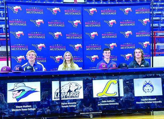 Four Senior Students sign National Letters of Intent