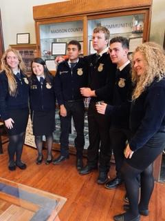 Members of Madisonville CISD’s Ag Issues Team presented “Truth in Labeling” at the Madison County Retired School Personnel November meeting. Team members pictured left to right: Riley Farris, Joli Hardy, Gregory Washington, Bynum Starr, Jackson Zanolli and Natalie Newton. COURTESY PHOTO