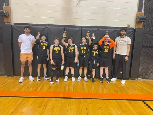 One of the teams for the North Zulch Little Dribblers won second place in their own tournament to finish off the season. COURTESY PHOTO