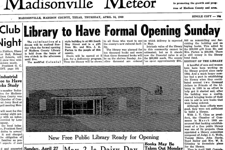 Madison County Library celebrates 55 years